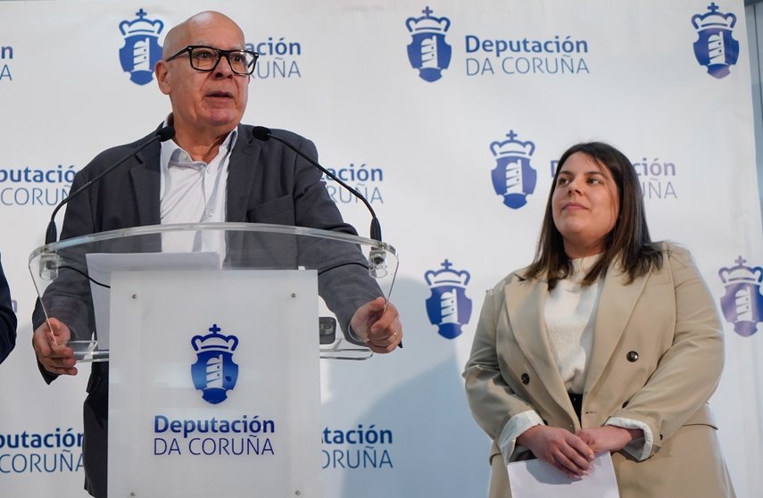 Regueira e García, na presentación do POS+2024, hoxen na sede provincial