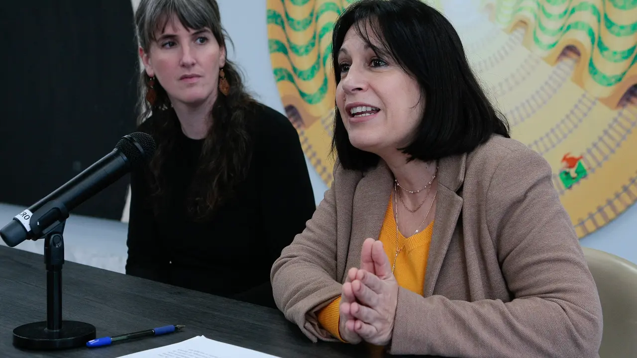 Gonz&aacute;lez, durante a s&uacute;a intervenci&oacute;n na presentaci&oacute;n hoxe das Residencias
