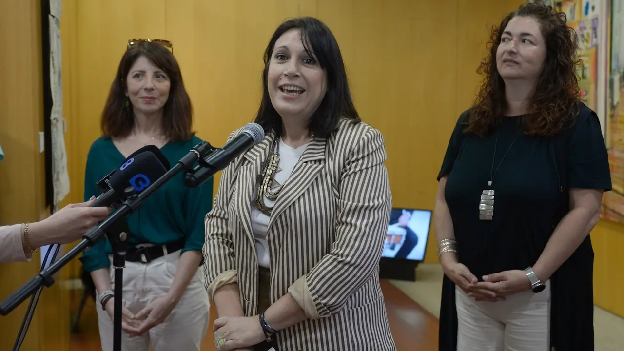 Gonz&aacute;lez, durante a reuni&oacute;n do xurado das Residencias Mari&ntilde;&aacute;n de m&uacute;sica