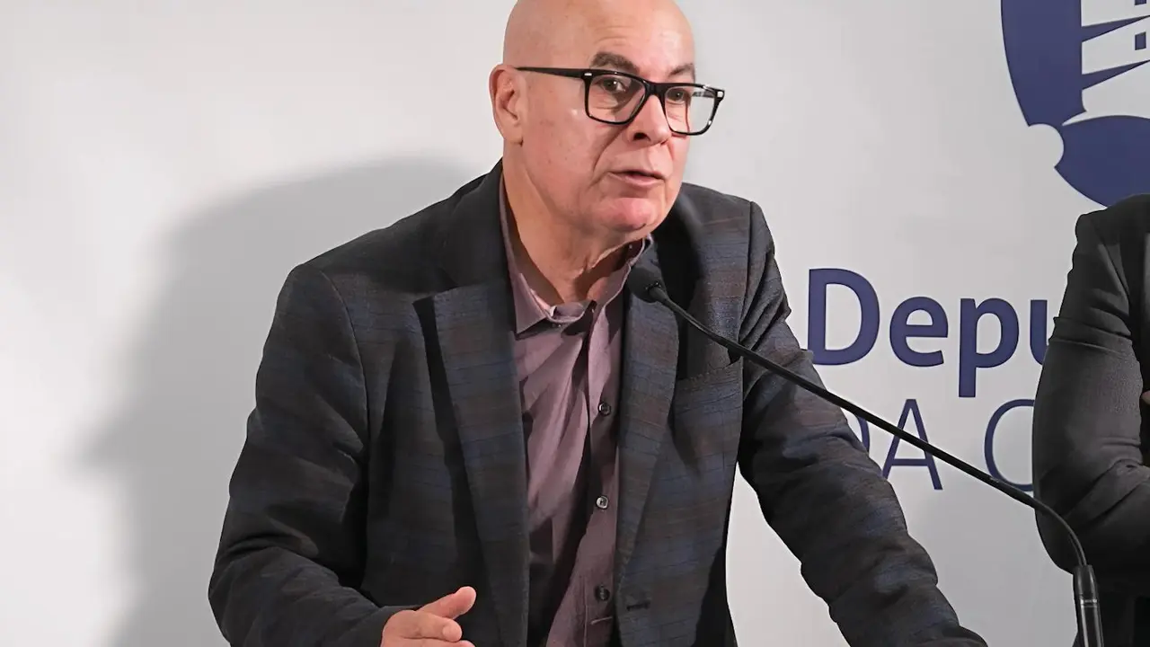Regueira, durante a s&uacute;a intervenci&oacute;n na presentaci&oacute;n dos orzamentos, hoxe na sede provincial