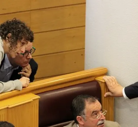 Goretti Sanmart&iacute;n e Regueira no pleno do 27 de outubro