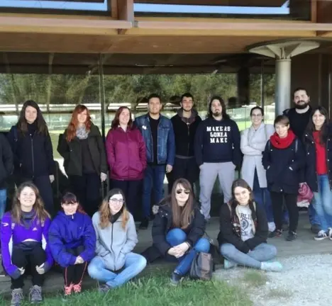 Visita a Dombate de alumnado da Escola Superior de Conservaci&oacute;n e Restauraci&oacute;n de Bens Culturais de Galicia