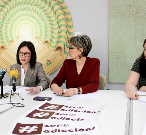 &Aacute;nxela Franco durante a presentaci&oacute;n este martes do programa Zero Adicci&oacute;ns, impulsado desde a &aacute;rea de Benestar da Deputaci&oacute;n