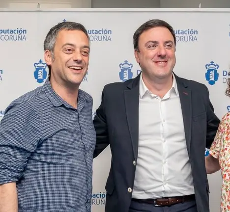 Ferreiro e Gonz&aacute;lez Formoso, con Goretti Sanmart&iacute;n, esta ma&ntilde;&aacute; na Deputaci&oacute;n