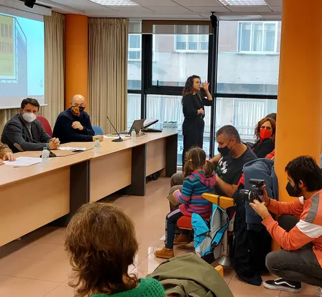 Couto, durante a s&uacute;a intervenci&oacute;n na xornada de Boiro
