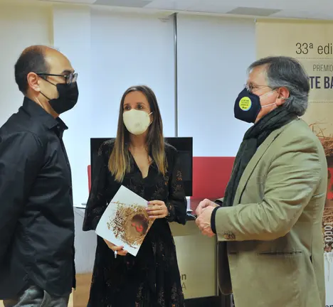 Xurxo Couto, con Ram&oacute;n Rozas e Susana Pedreira, na entrega dos Premios Torrente Ballester