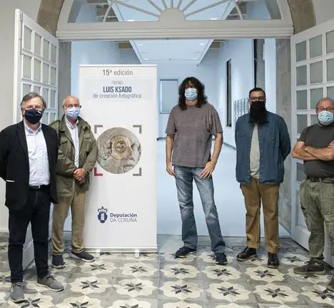 Couto, na inauguraci&oacute;n da mostra do XV Premio Lu&iacute;s Casado no Museo do Pobo Galego