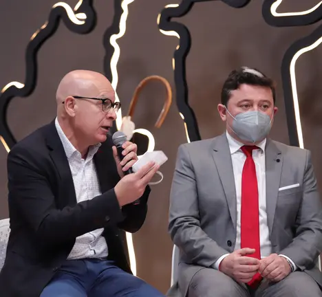 Xos&eacute; Regueira, con Jos&eacute; Miguel Alonso, na promoci&oacute;n da candidatura a Xeoparque de Cabo Ortegal