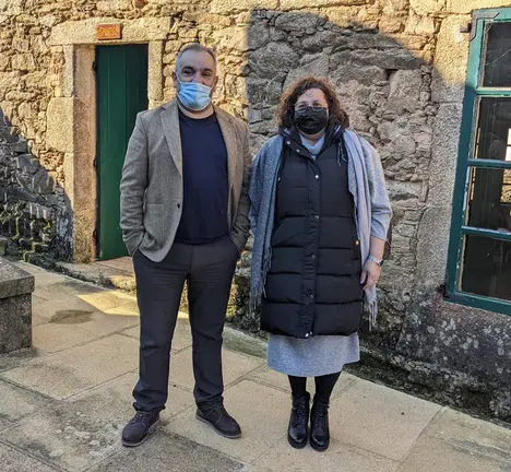 Penas, na s&uacute;a visita &aacute;s obras de remusealizaci&oacute;n do Forno do Forte