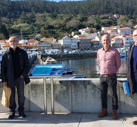 Regueira e Penas, cos representantes de Culturar, hoxe en Muros