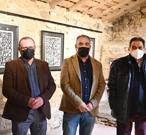 Xos&eacute; Lois Penas, na inauguraci&oacute;n da mostra