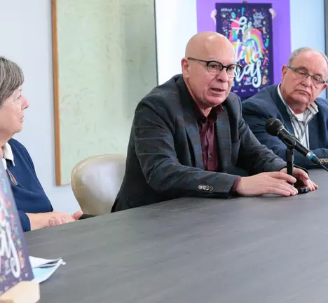 Blanco, Regueira e Varela, na presentaci&oacute;n do proxecto