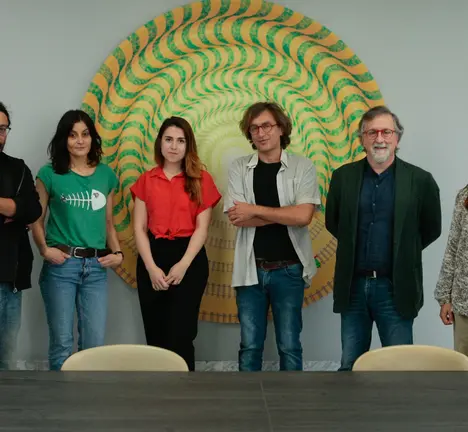 Couto, cos membros do xurado avaliador das propostas