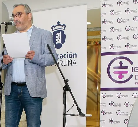 Xos&eacute; Lois Penas, durante a s&uacute;a intervenci&oacute;n no acto oficial