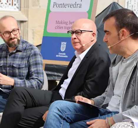 Regueira, durante a s&uacute;a intervenci&oacute;n, esta ma&ntilde;&aacute;n no Placemaking Week Europe