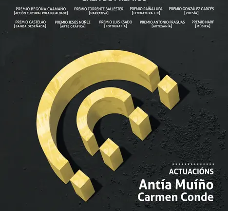 Cartel da gala de premios culturais da Deputaci&oacute;n