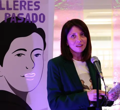 Agra, durante a s&uacute;a intervenci&oacute;n na presentaci&oacute;n da campa&ntilde;a, esta ma&ntilde;&aacute; na sede provincial