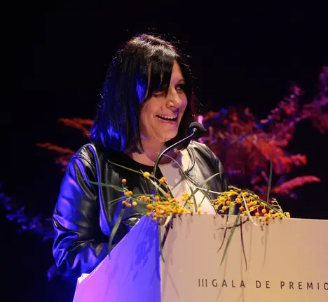 Natividade Gonz&aacute;lez, na s&uacute;a intervenci&oacute;n na gala