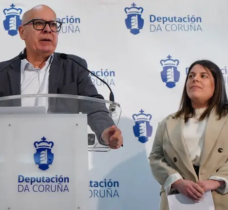 Regueira e Garc&iacute;a, na presentaci&oacute;n do POS+2024, hoxen na sede provincial