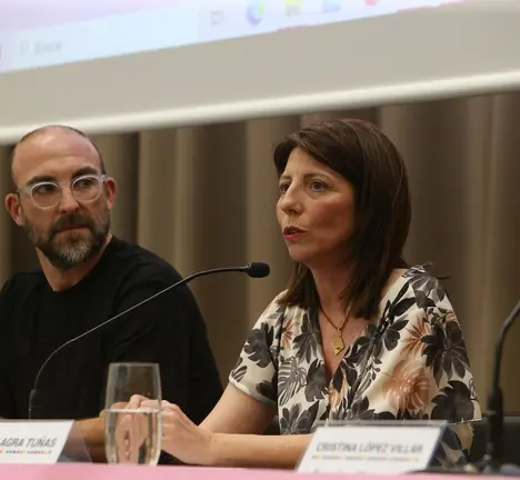 Agra, na s&uacute;a intervenci&oacute;n, hoxe, na inauguraci&oacute;n do congreso A memoria diversa